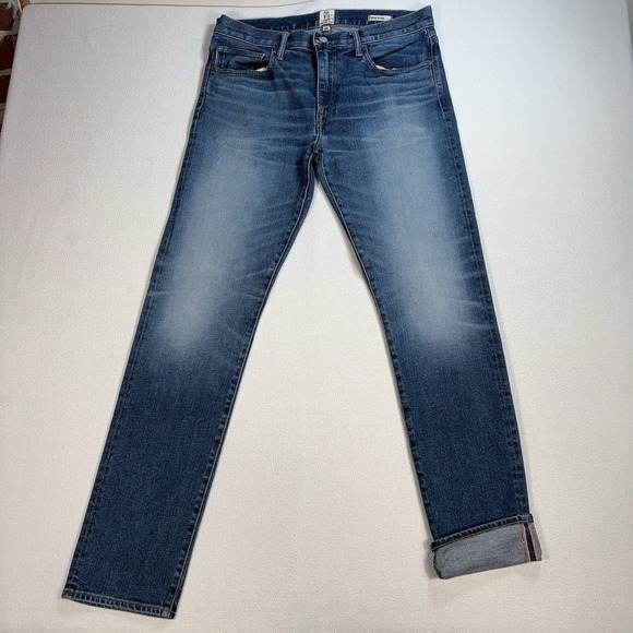 Hiroshi Kato Other - Hiroshi Kato The Pen Selvedge Jeans Men 34 (fits 35x34) Blue  Slim Stretch Denim